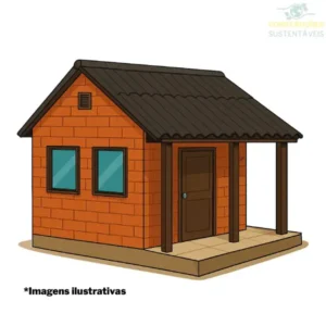 Kit & Montagem – Casa em Tijolo Ecológico com Madeira