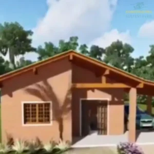 CASA EM TIJOLO ECOLÓGICO – kit Tijolos Ecológicos – 90 m²