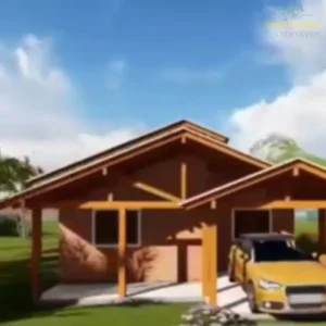 CASA EM TIJOLO ECOLÓGICO – kit Tijolos Ecológicos – 58 m²